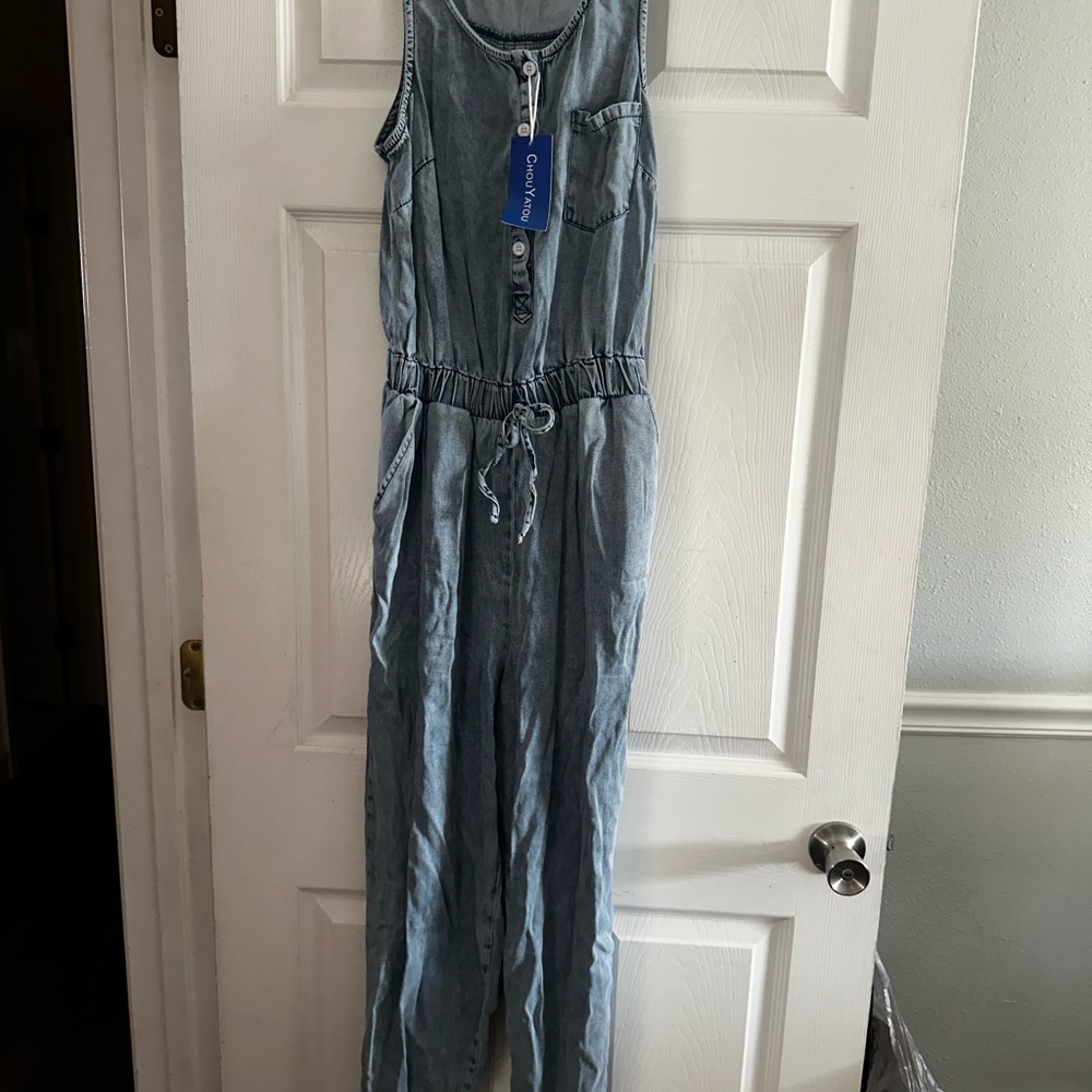 Blue Denim Jumpsuit